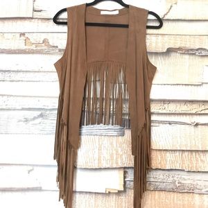 Walter Baker W118 Fringe Leather Vest